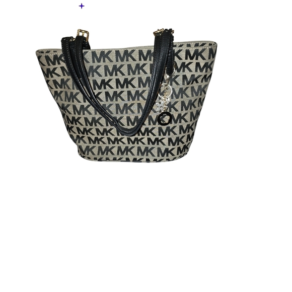 Michael Kors Monogram Black and Cream Tote - Picture 1 of 1